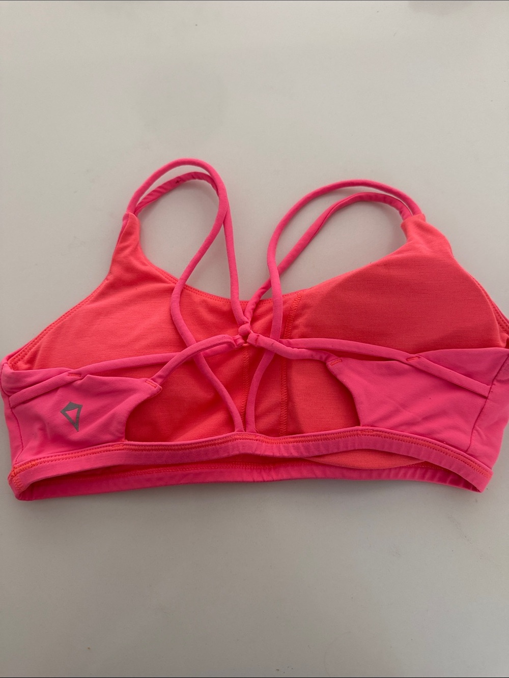 Lululemon Ivivva girls Pink Strappy Sports Bra - Performance Support